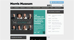 Desktop Screenshot of morrismuseum.org