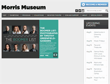 Tablet Screenshot of morrismuseum.org